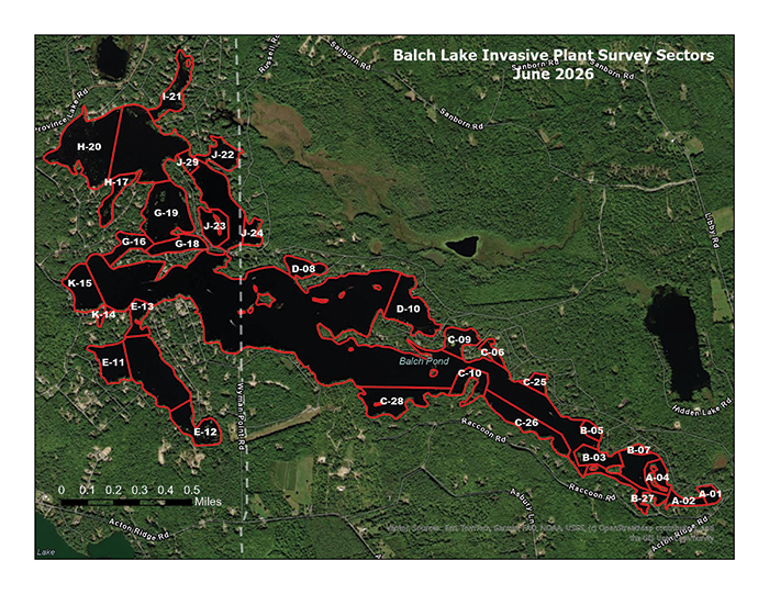 Map of Balch Lake